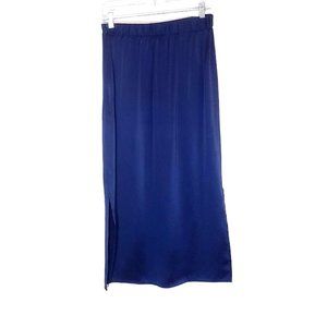 The Cause Collection Silk skirt‎ size Small royal blue side slits
